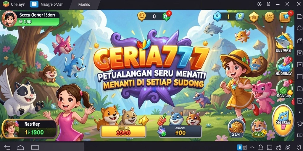 Tampilan gameplay CERIA777 dengan petualangan yang mengasyikkan.
