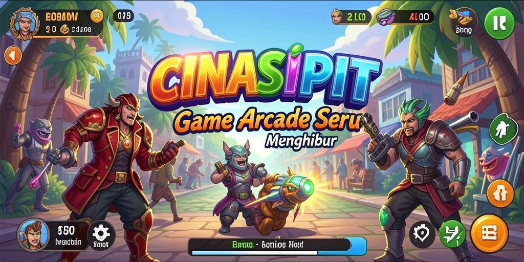 Tampilan gameplay seru dari CINASIPIT dengan tantangan menarik.
