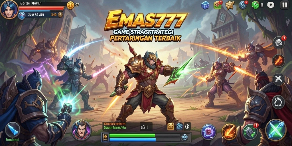 Tampilan gameplay seru dan mendebarkan di EMAS777.