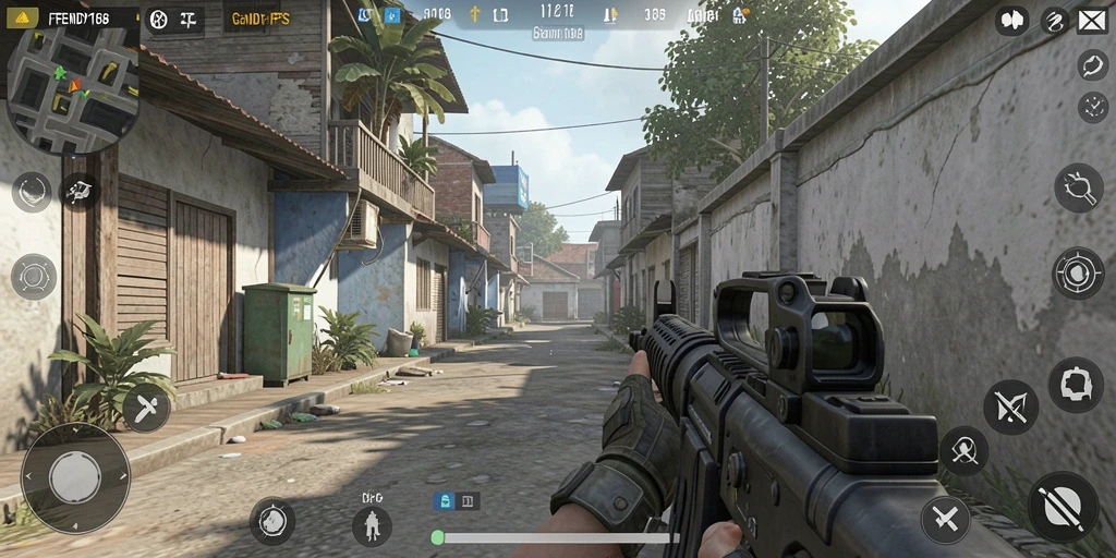 Tampilan gameplay FENDY188 dengan aksi tembak-menembak yang seru.