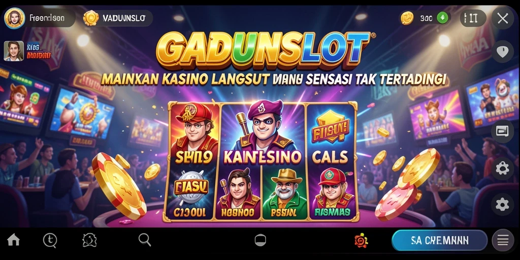 Gameplay GADUNSLOT yang mendebarkan dalam sesi Live Casino.