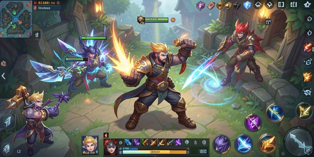 Tampilkan gameplay menegangkan dari MLBB8 yang penuh aksi.
