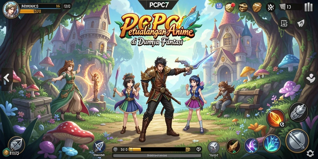 Tampilan gameplay Anime yang fantastis dan memukau di PCPC7.