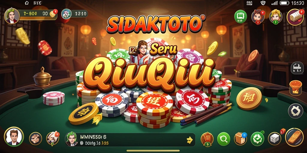 Tampilan menarik dari gameplay QiuQiu di SIDAKTOTO.