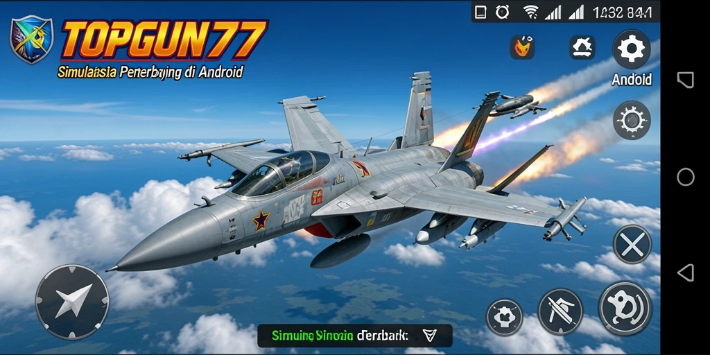 Gameplay mendebarkan dalam TOPGUN77 dengan grafis yang menakjubkan.